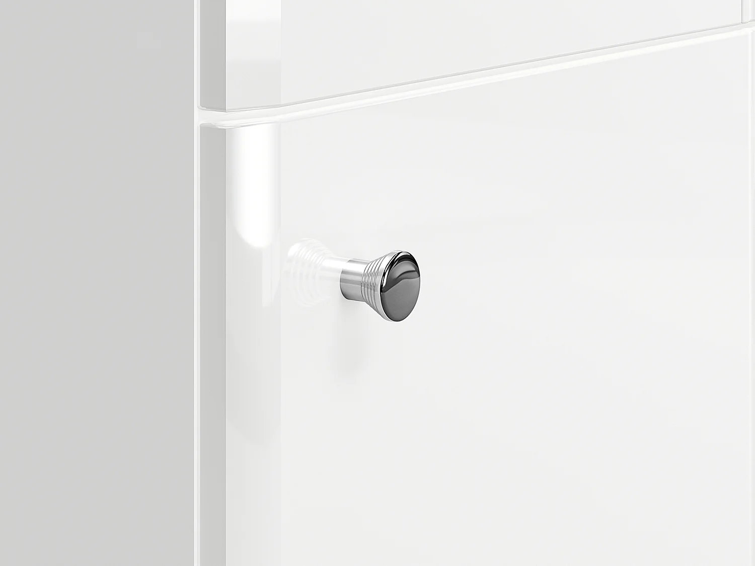 WOHNWAND Villa weiß hochglanz / weiß 3-teilig