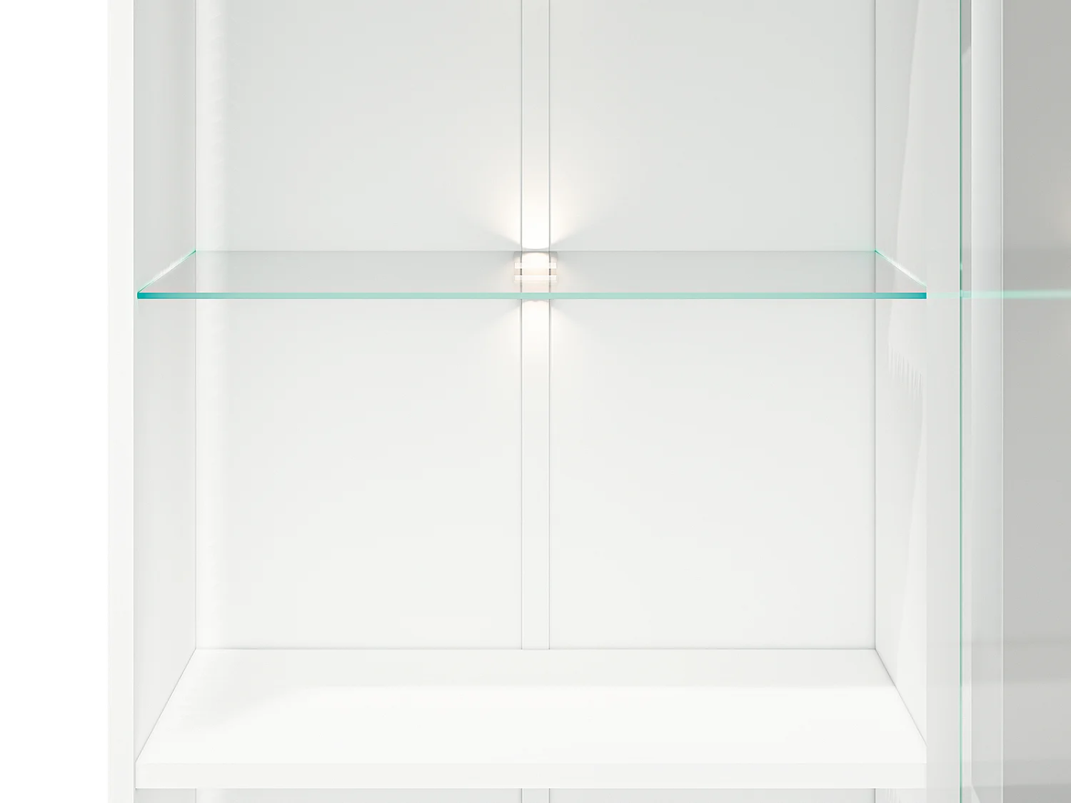 WOHNWAND Villa weiß hochglanz / weiß 3-teilig