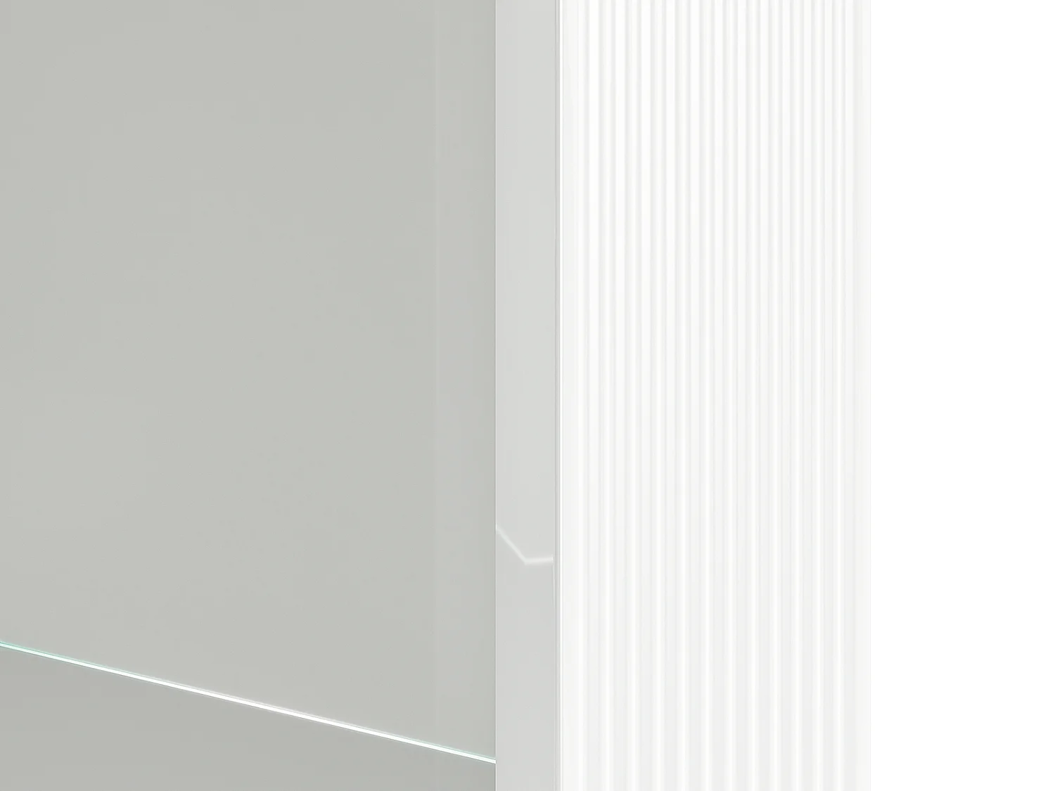 WOHNWAND Villa weiß hochglanz / weiß 3-teilig