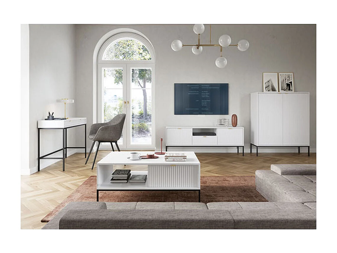 WOHNZIMMER-SET Nova Kaschmir / Schwarz 4-teilig