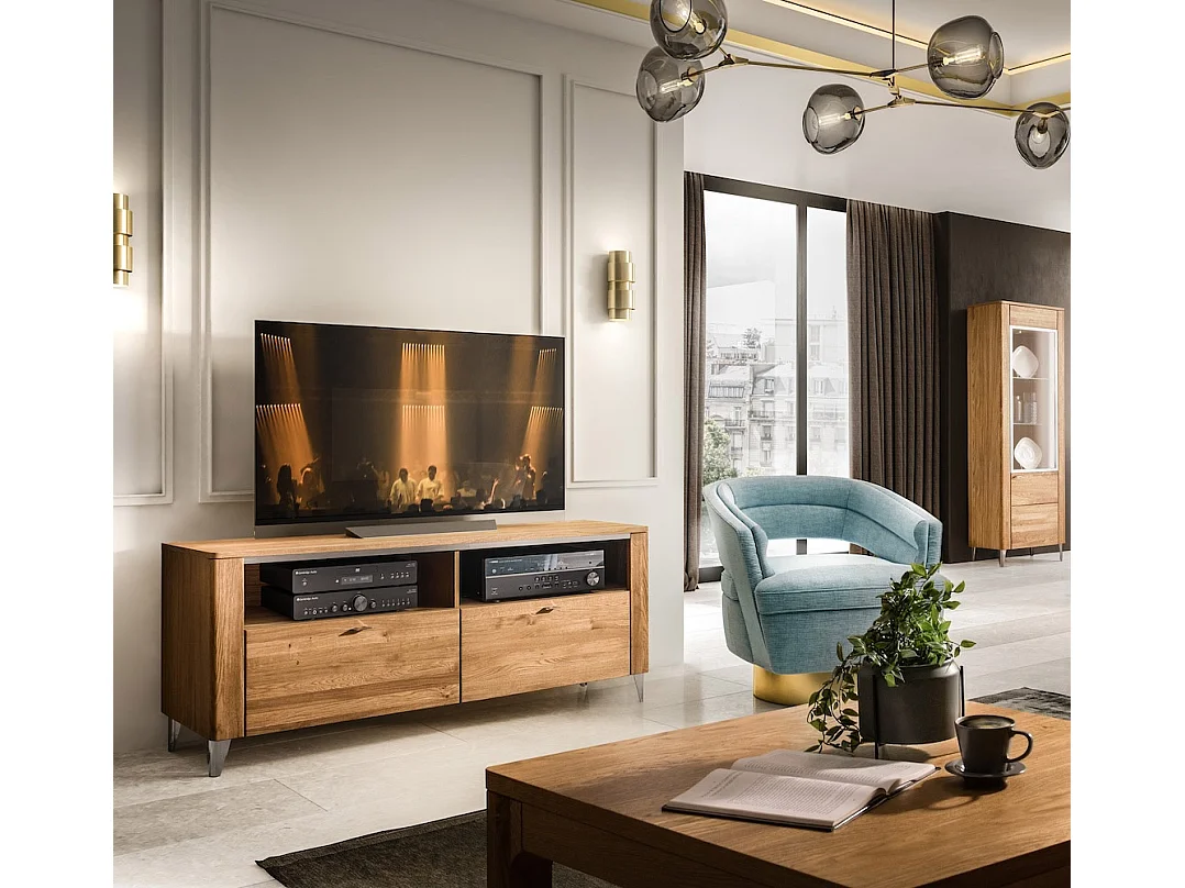 WOHNZIMMER-SET Latina Honig Eiche 3-teilig