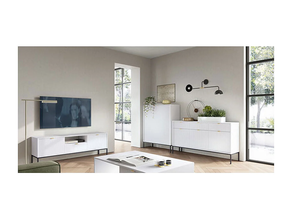 WOHNZIMMER-SET Nova Schwarz / Schwarz 3-teilig