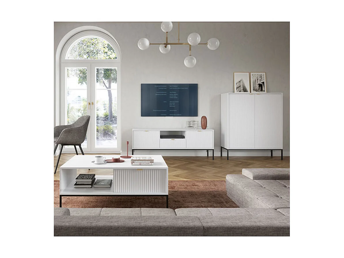 WOHNZIMMER-SET Nova Kaschmir / Gold 3-teilig