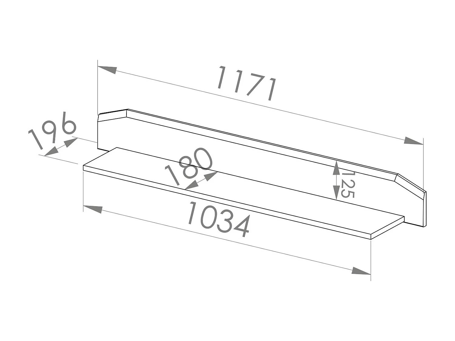 WOHNZIMMER-SET Terni silbergrau 5-teilig