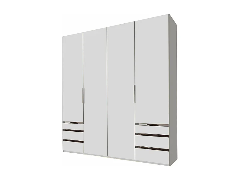KLEIDERSCHRANK Level weiß 200 / 58 / 216cm