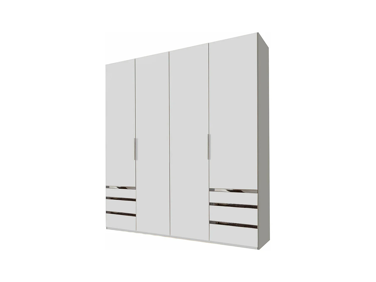 KLEIDERSCHRANK Level weiß 200 / 58 / 216cm