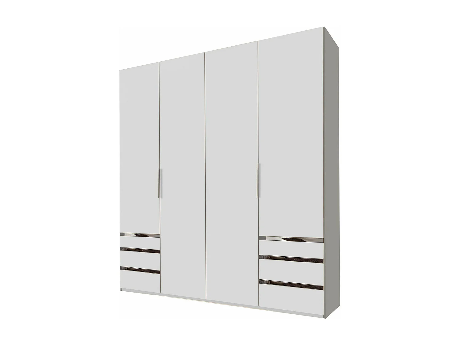 KLEIDERSCHRANK Level weiß 200 / 58 / 216cm