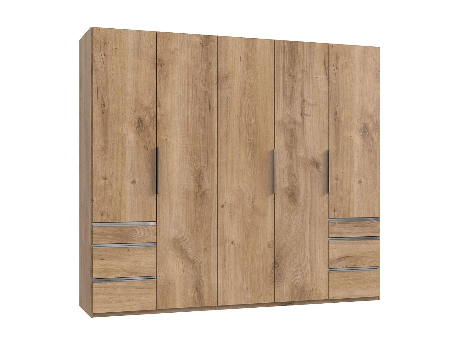 KLEIDERSCHRANK Level Plankeneiche 200 / 58 / 236cm
