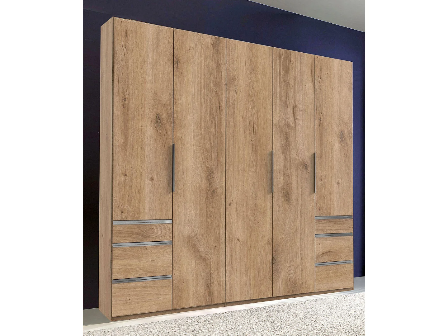 KLEIDERSCHRANK Level Plankeneiche 200 / 58 / 236cm