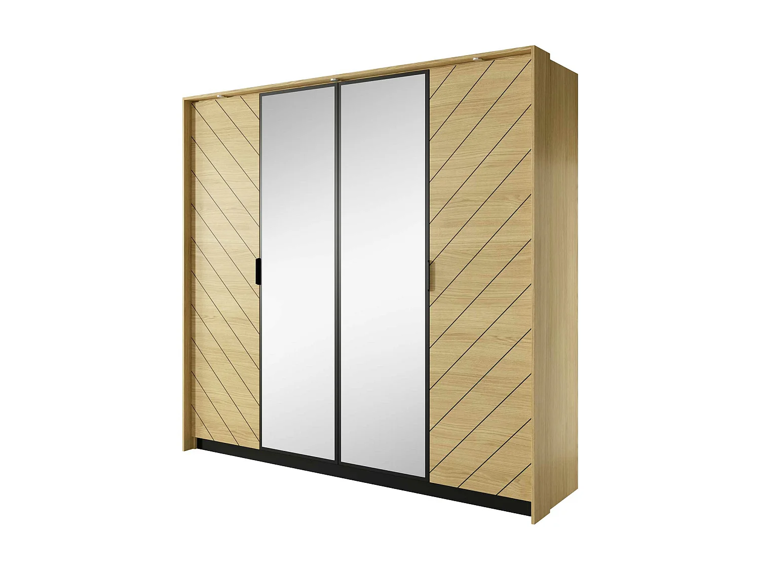 KLEIDERSCHRANK Verso Scandi Oak 223 cm / 60 cm / 210 cm