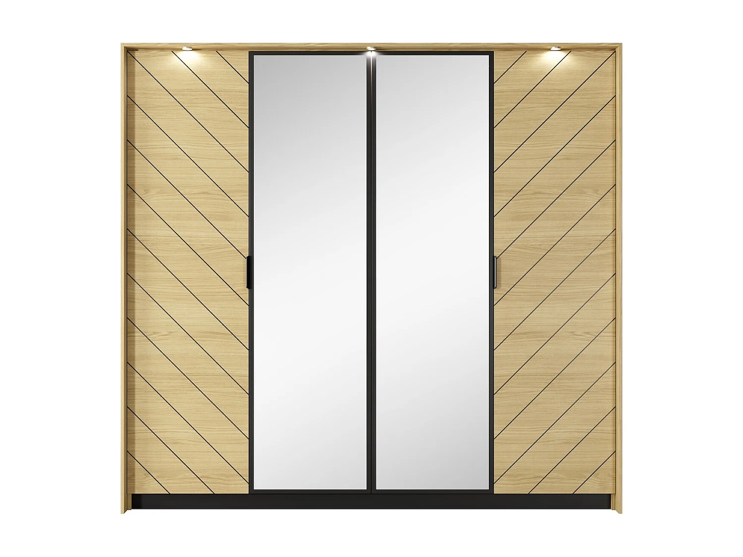 KLEIDERSCHRANK Verso Scandi Oak 223 cm / 60 cm / 210 cm