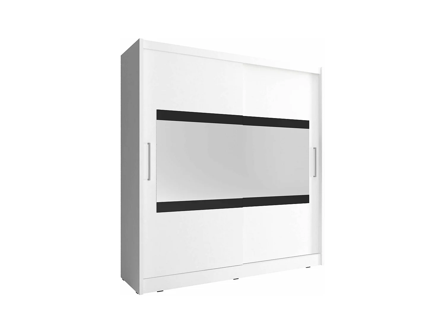 SCHIEBETÜRENSCHRANK Maja IV weiß 180 / 62 / 200cm