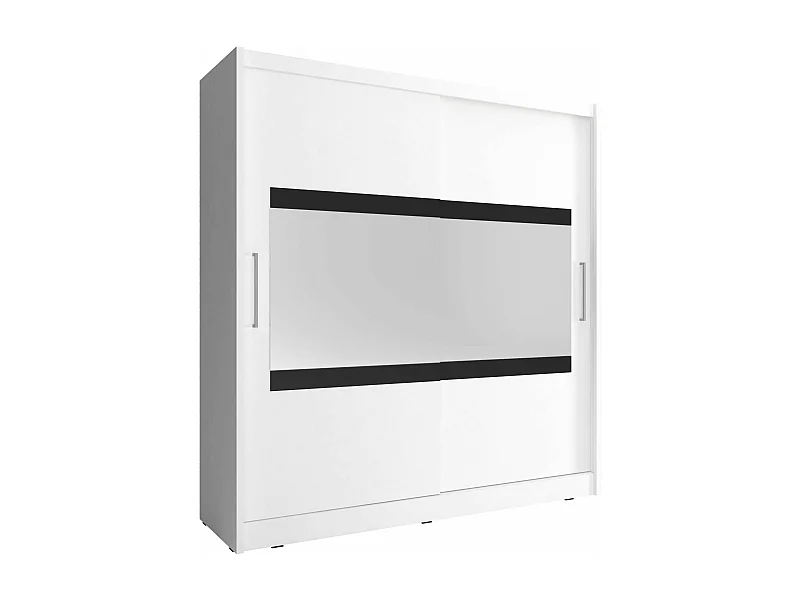 SCHIEBETÜRENSCHRANK Maja IV weiß 180 / 62 / 200cm