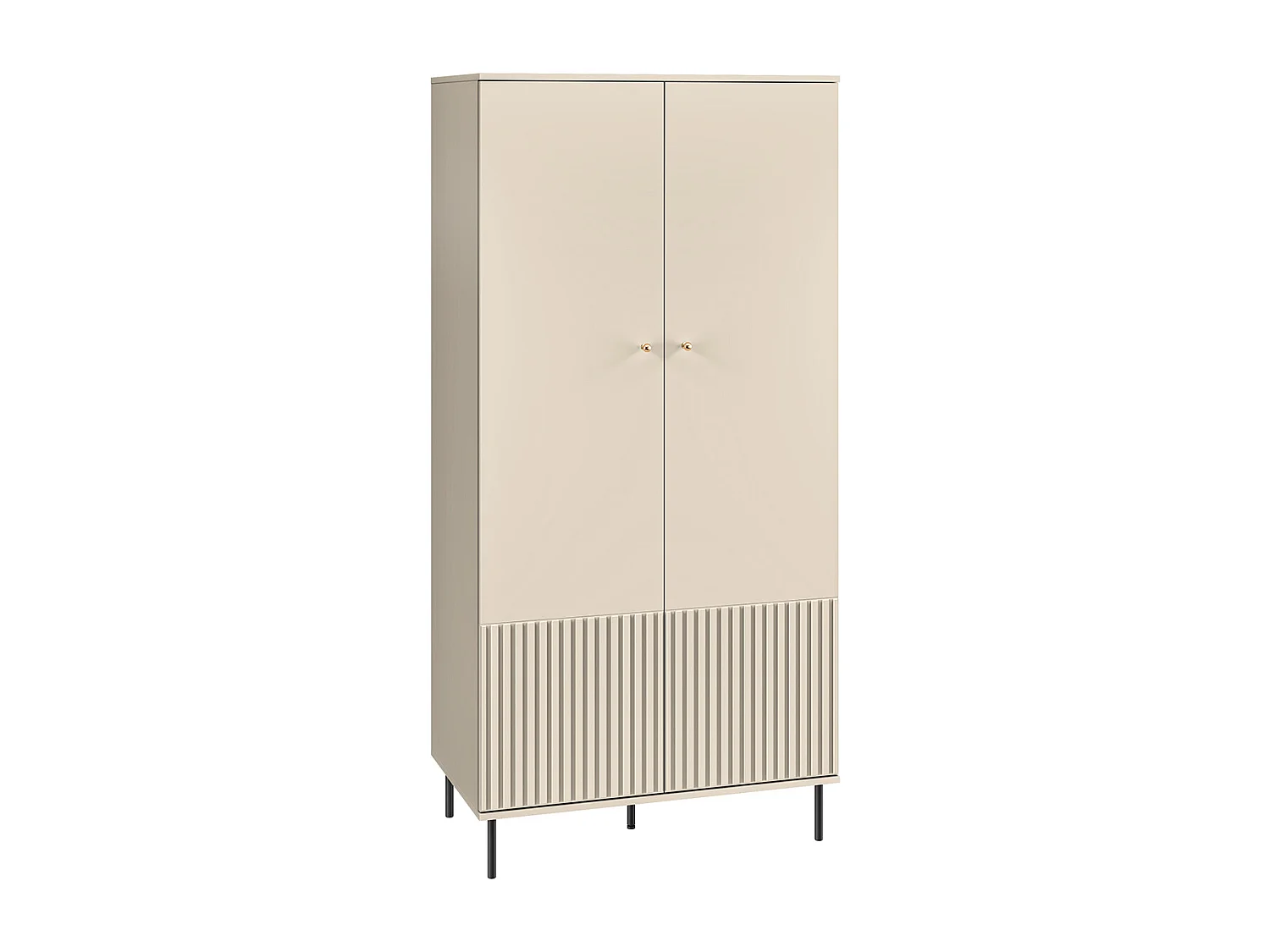 KLEIDERSCHRANK Sophie kaschmir matt 92 / 53 / 190cm