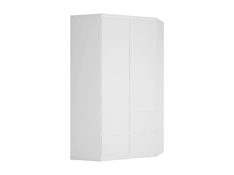 ECK-KLEIDERSCHRANK Boston weiß / weiß hg 121 / 121 / 213cm