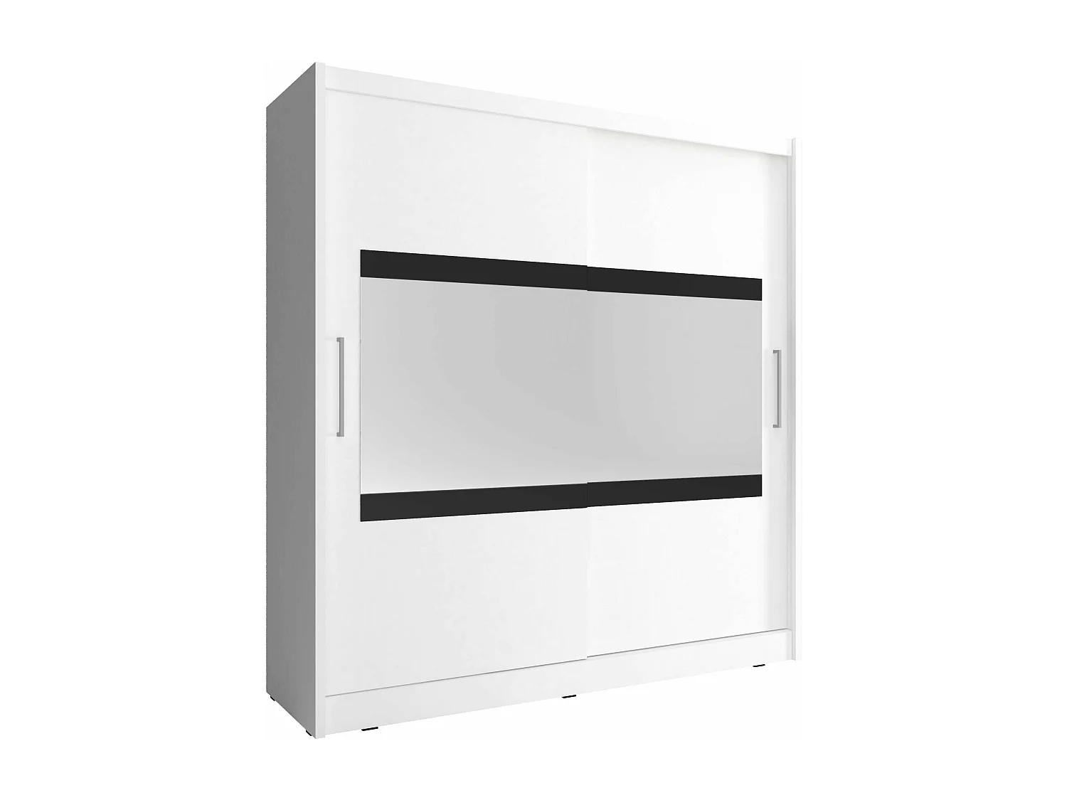 SCHIEBETÜRENSCHRANK Maja IV weiß 200 / 62 / 214cm