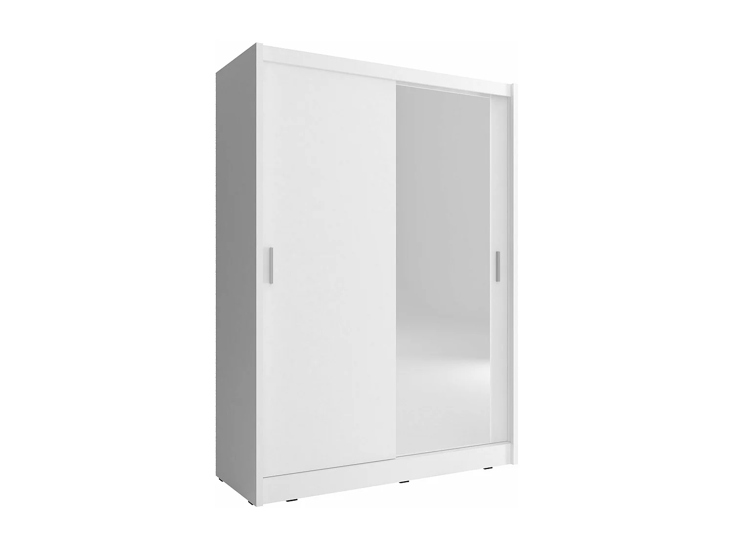 SCHIEBETÜRENSCHRANK Maja weiß 150 / 62 / 200cm