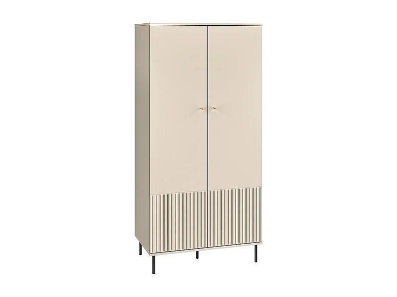 KLEIDERSCHRANK Sophie kaschmir matt 92 / 53 / 190cm