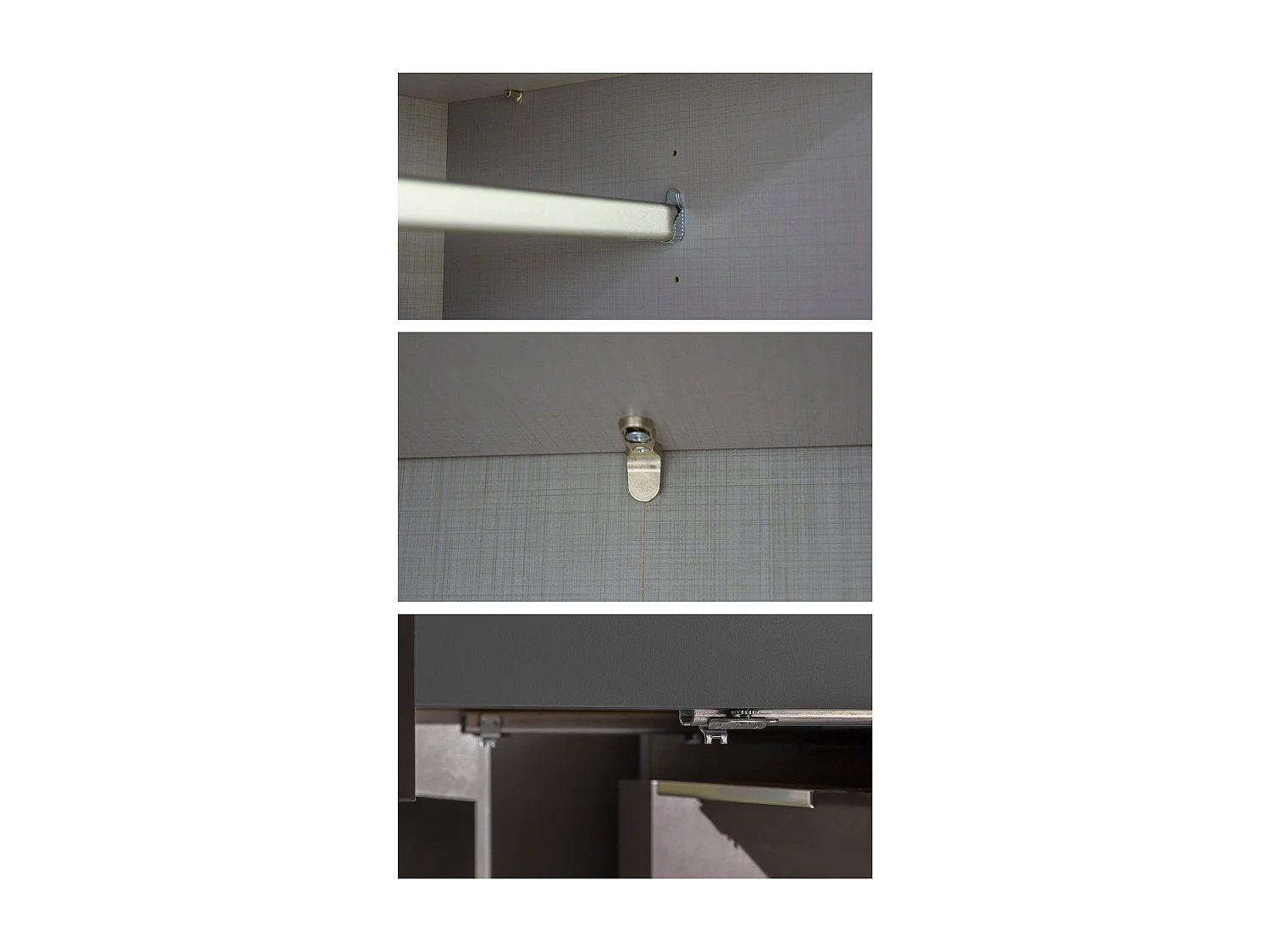 KLEIDERSCHRANK Level weiß 150 / 58 / 216cm