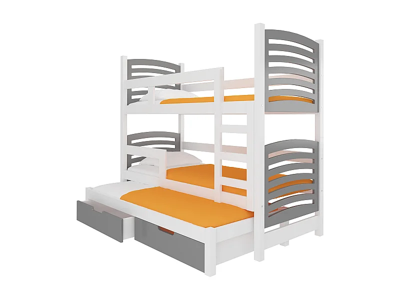 HOCHBETT Soria Kiefer weiß / grau 81 / 188 / 160cm