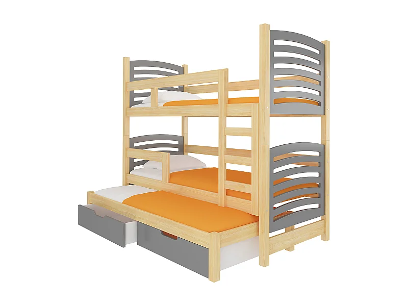 HOCHBETT Soria Kiefer Natur / grau 81 / 188 / 160cm