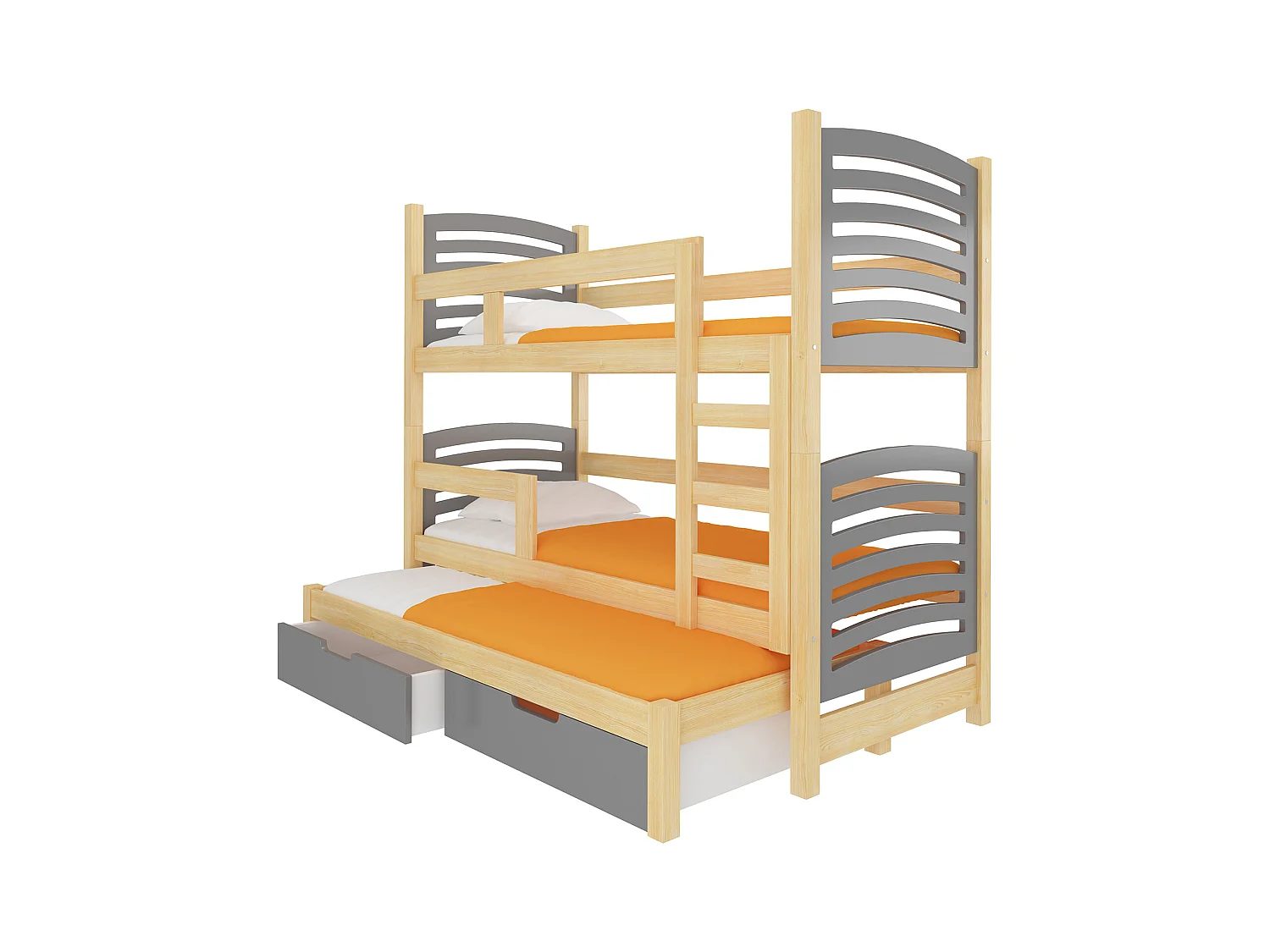 HOCHBETT Soria Kiefer Natur / grau 81 / 188 / 160cm