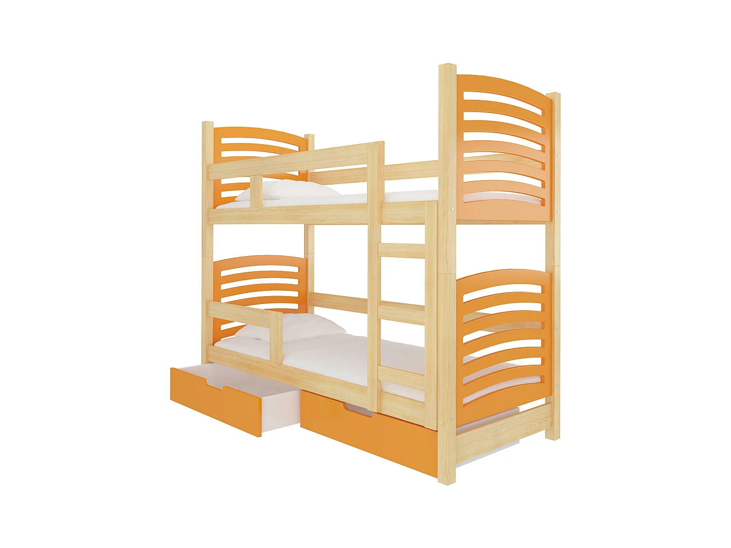 HOCHBETT Osuna Kiefer Natur / orange 81 / 188 / 169cm