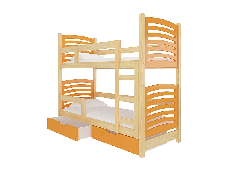 HOCHBETT Osuna Kiefer Natur / orange 81 / 188 / 169cm