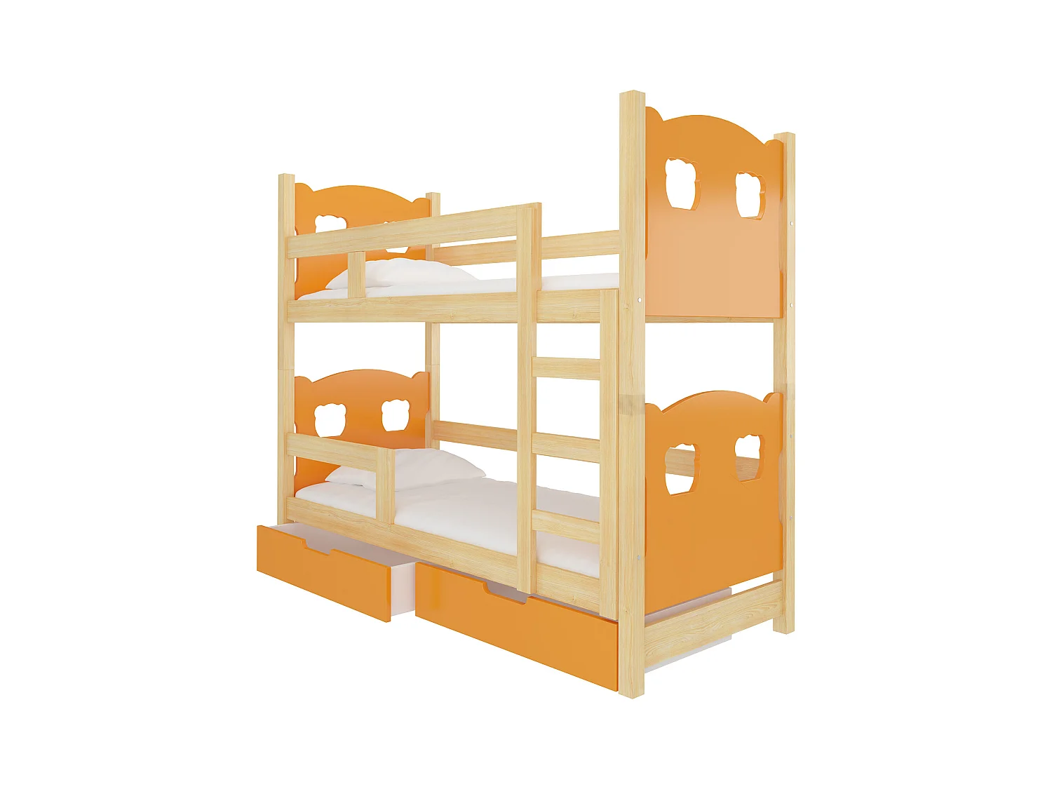 HOCHBETT Maraba Kiefer Natur / orange 81 / 188 / 160cm