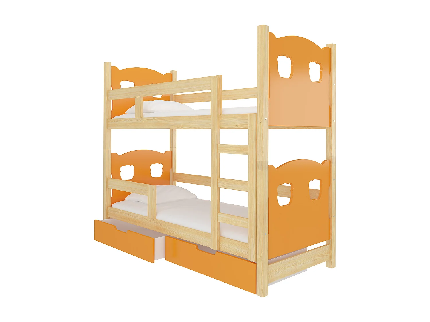 HOCHBETT Maraba Kiefer Natur / orange 81 / 188 / 160cm