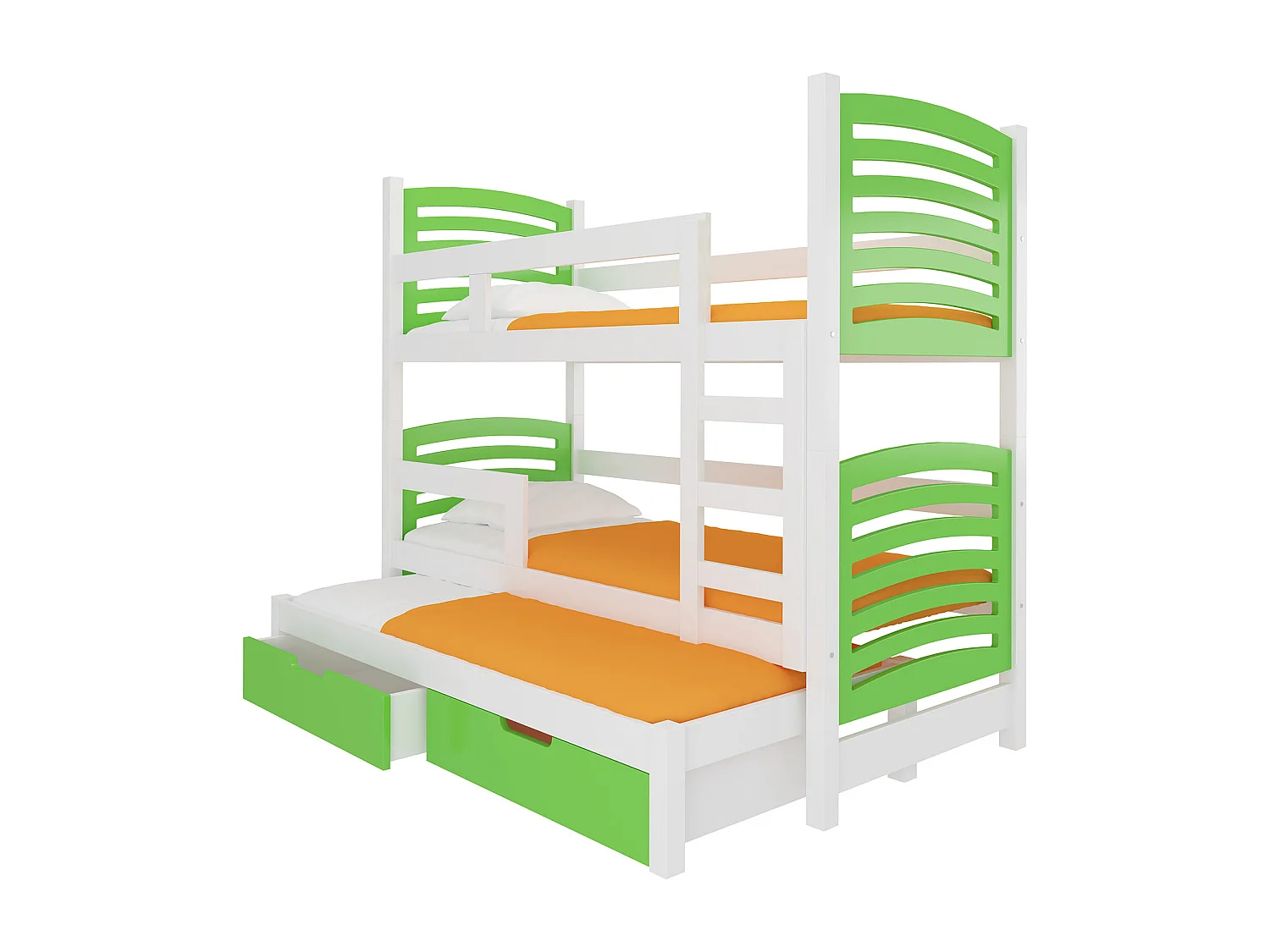 HOCHBETT Soria Kiefer weiß / grün 81 / 188 / 160cm