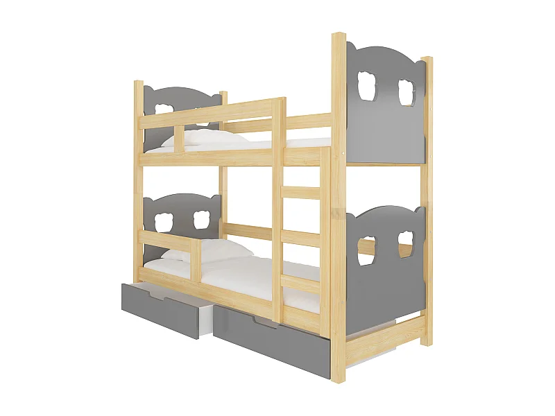 HOCHBETT Maraba Kiefer Natur / grau 81 / 188 / 160cm