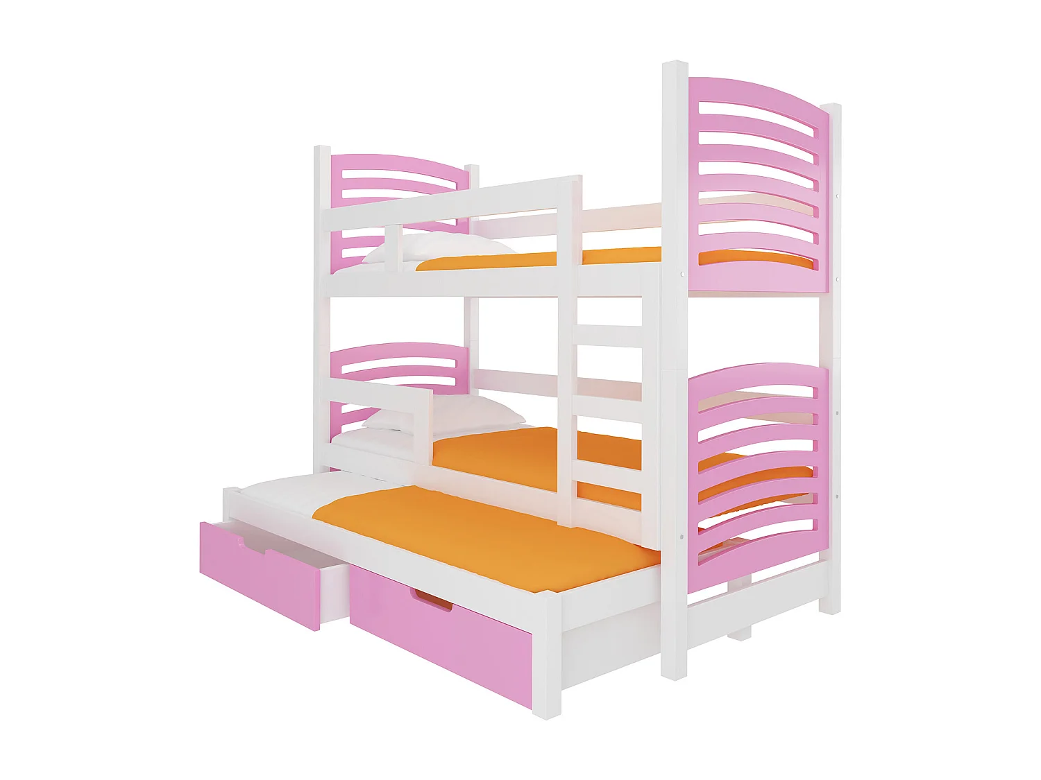 HOCHBETT Soria Kiefer weiß / rosa 81 / 188 / 160cm