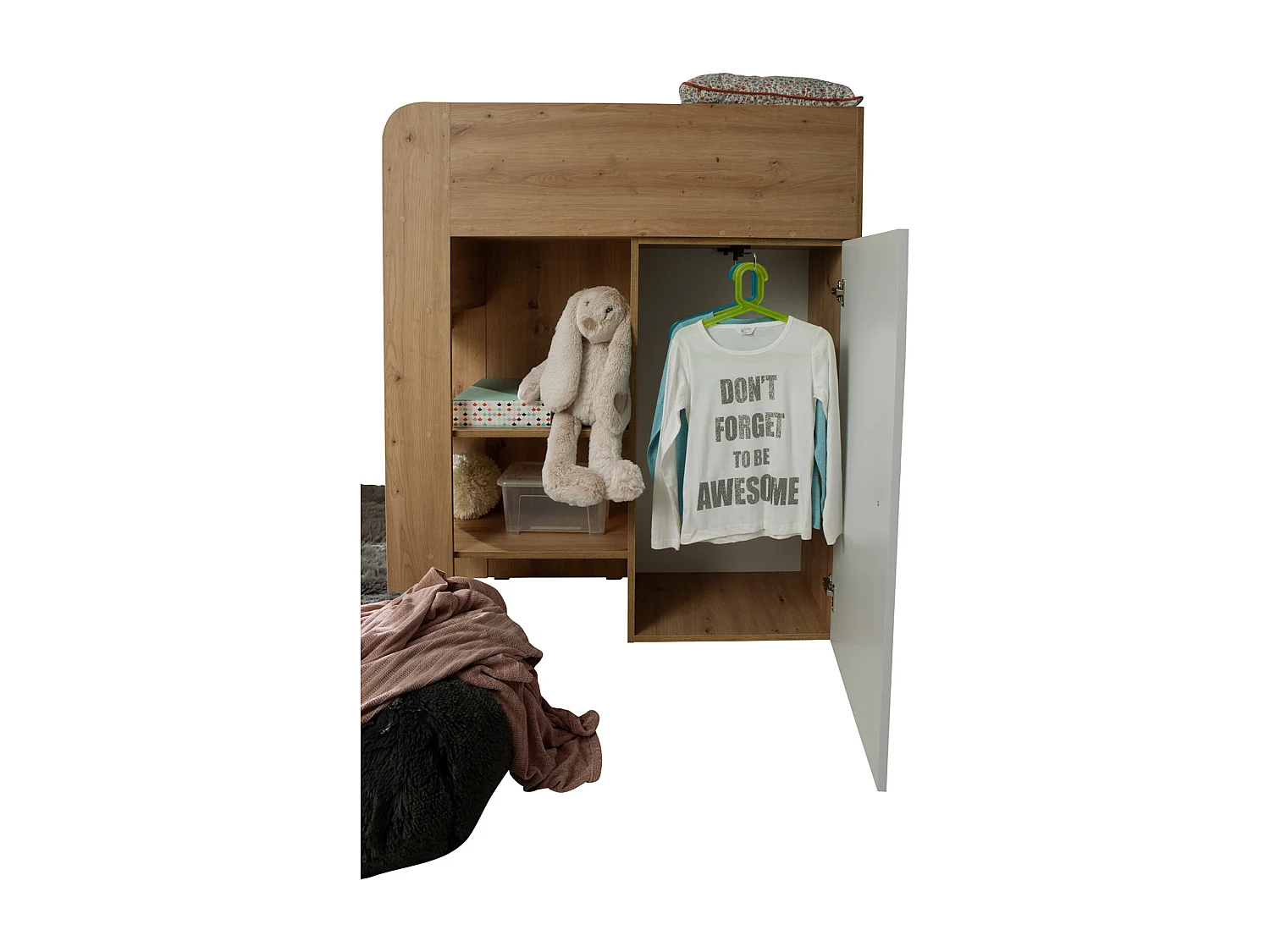 HOCHBETT Smart Artisan Eiche / weiß 106 / 203 / 125cm