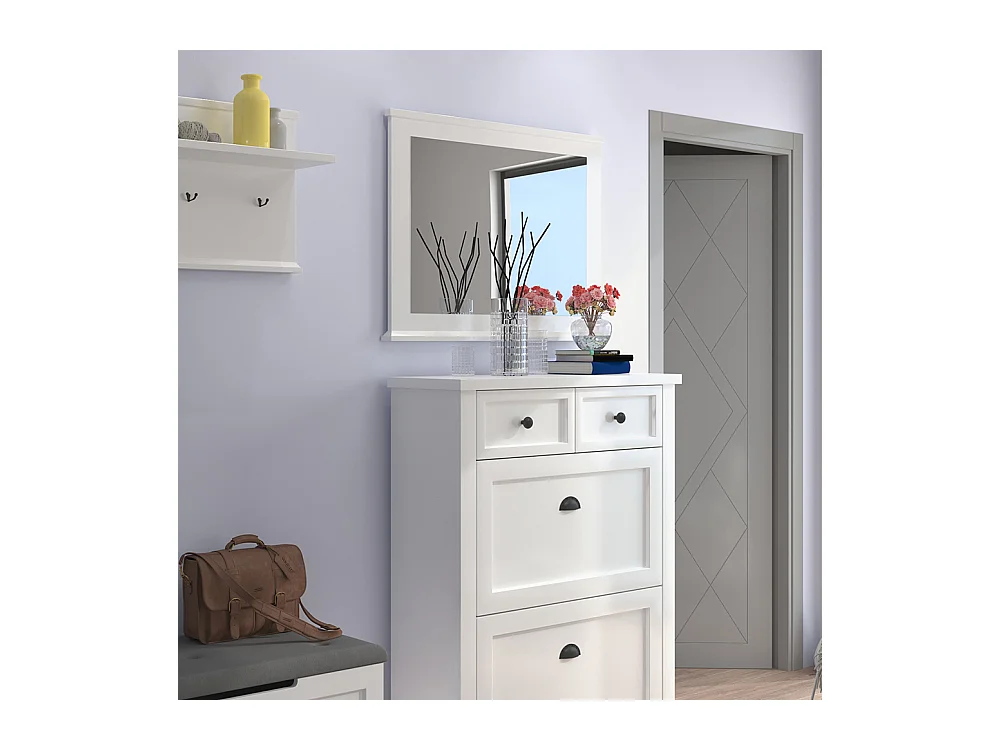 SPIEGEL Galineo 97,5 / 4,5 / 73cm weiß