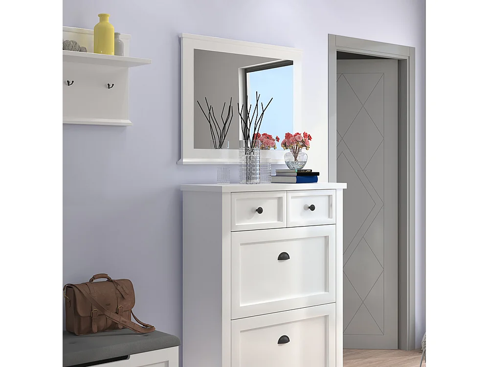 SPIEGEL Galineo 97,5 / 4,5 / 73cm weiß