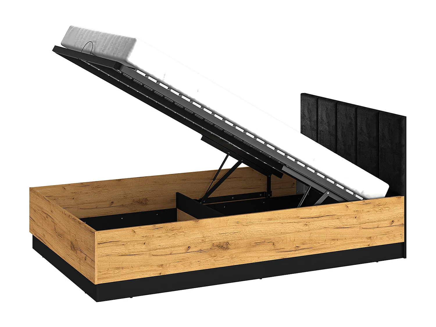 JUGENDZIMMER-SET Colt schwarz / Craft Gold Eiche / Premium Steel 3-teilig