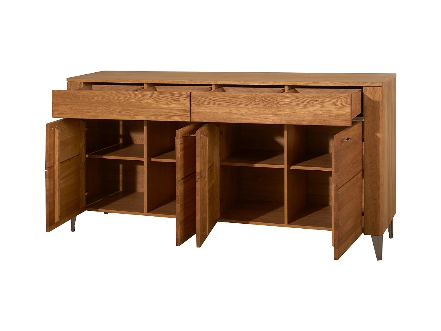 ESSZIMMER-SET Latina Honig Eiche 3-Teilig