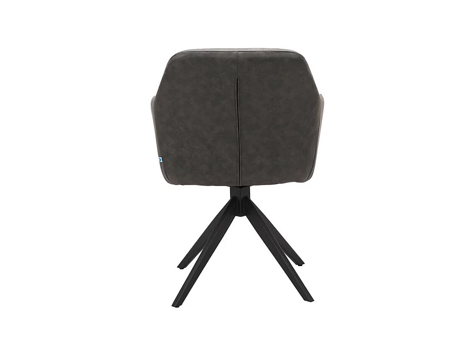 Chaise pivotante PU gris Thélyo