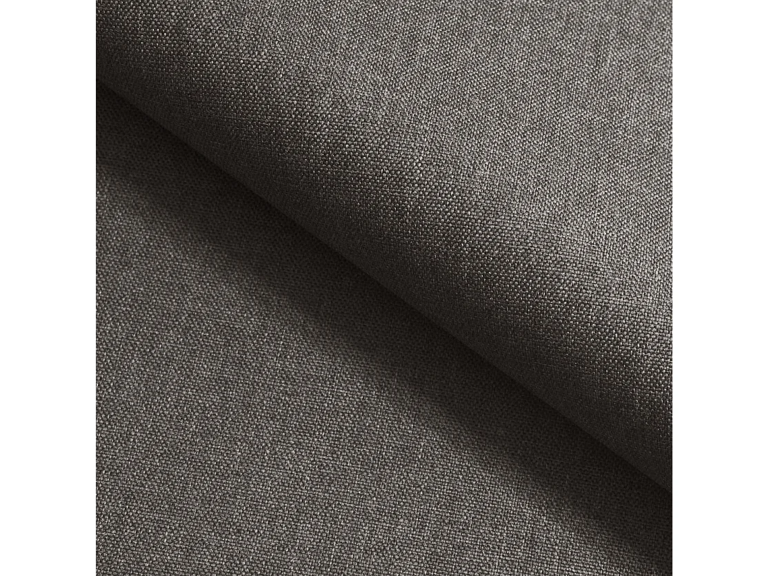 Canapé d'angle MADISON Gris en tissu texturé avec fonction de couchage