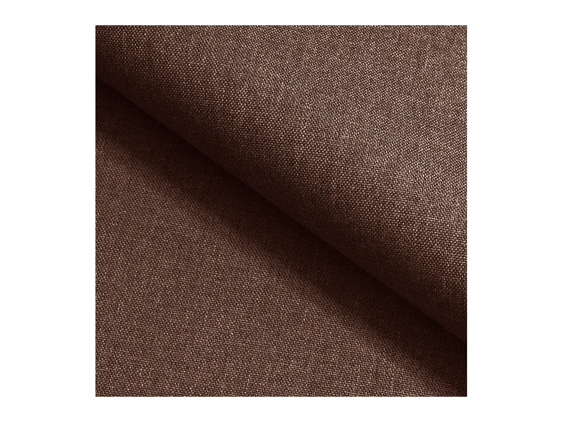 Canapé d'angle MADISON Marron en tissu texturé avec fonction de couchage