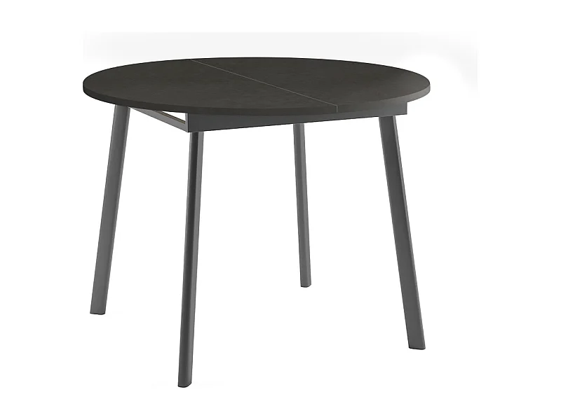 ESSTISCH Torsen Smooth Concrete Brown / Graphit 100/138 / 100 / 76cm