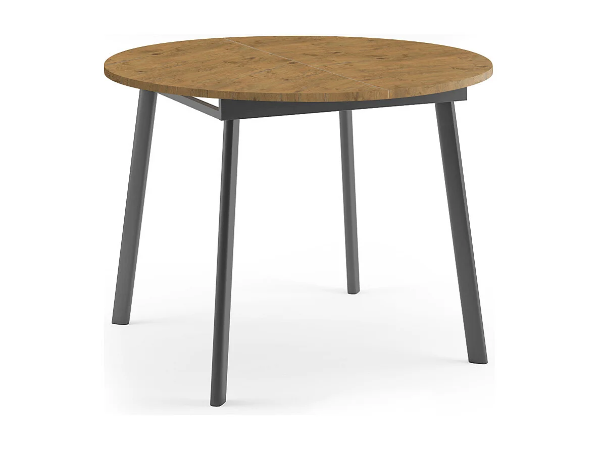 ESSTISCH Torsen Eiche Lancelot / Graphit 100/138 / 100 / 76cm