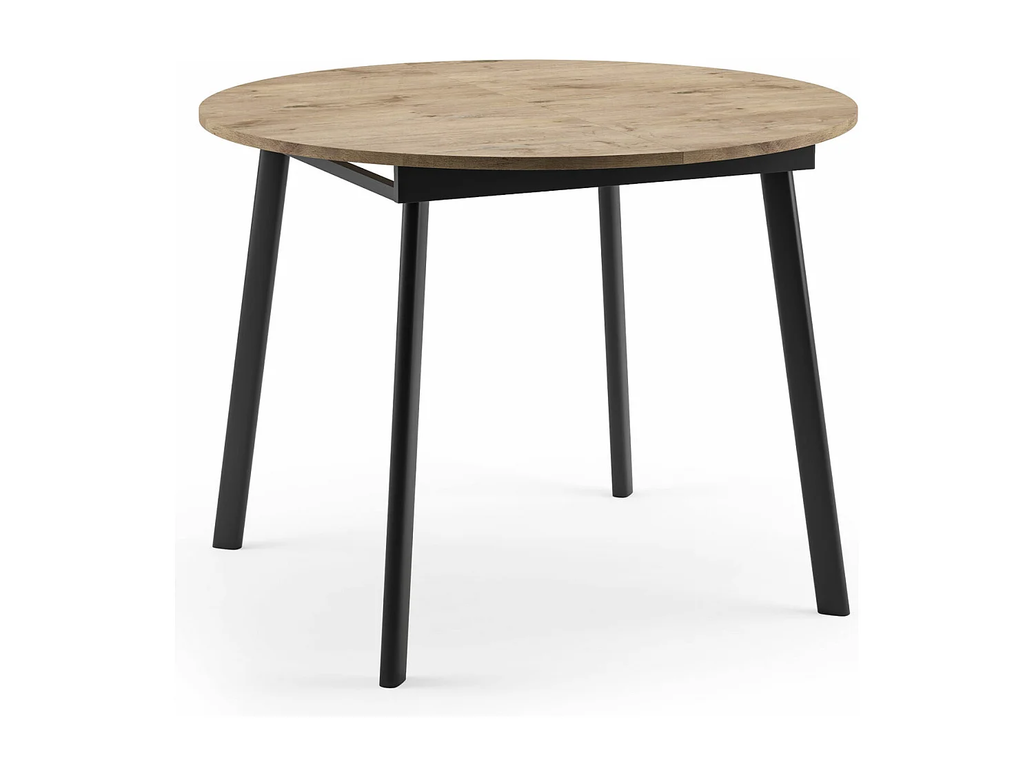 ESSTISCH Torsen Gold Craft Eiche / Weiß 100/138 / 100 / 76cm