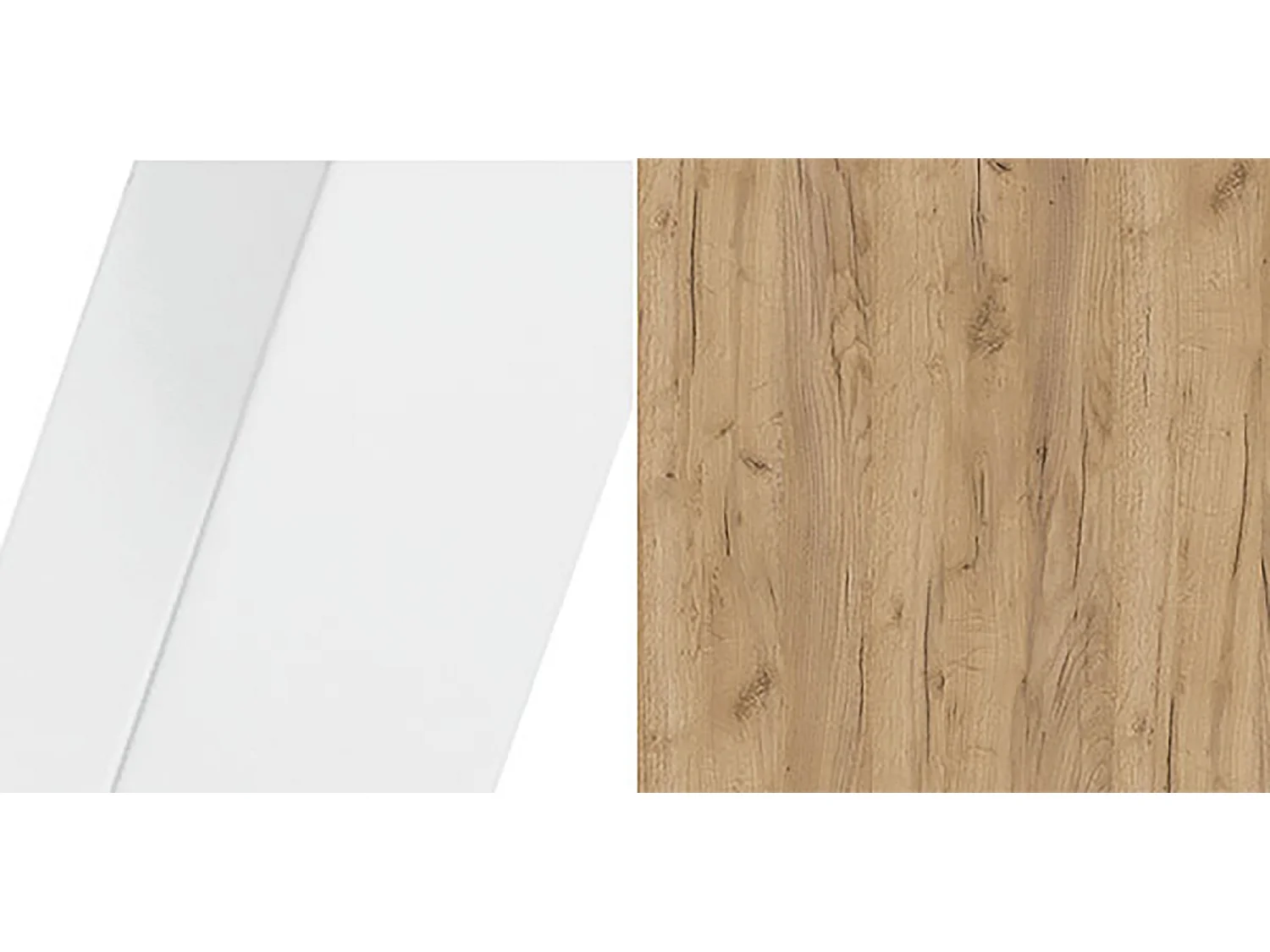 ESSTISCH Torsen Gold Craft Eiche / Weiß 100/138 / 100 / 76cm