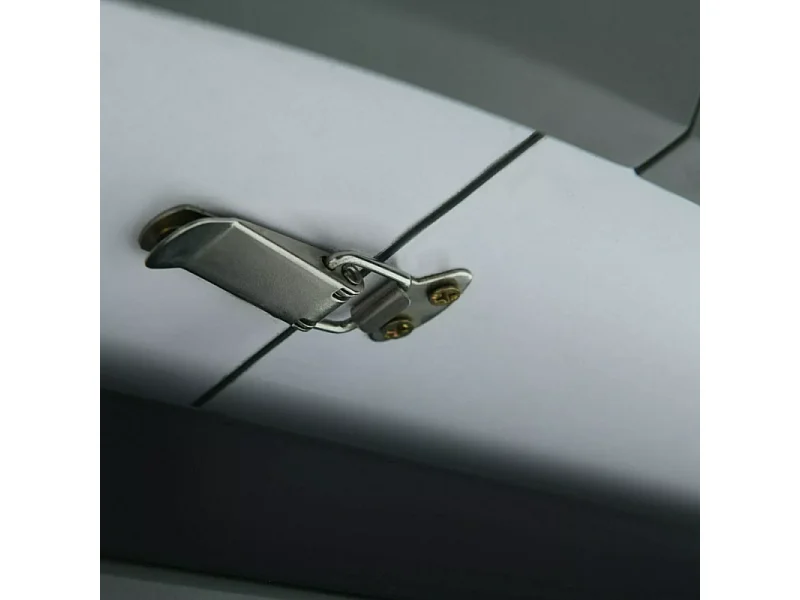 Tavolo rotondo allungabile Sorin 120 cm effetto marmo grigio con base nera opaca