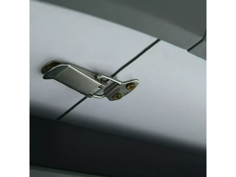 Mesa redonda extensible Sorin 120 cm efecto mármol gris con base negra mate