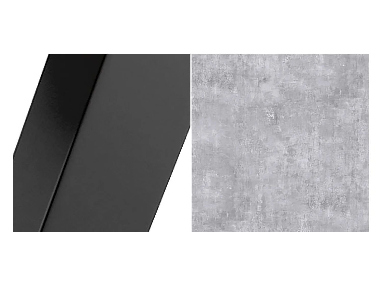 ESSTISCH Torsen Bellato Grau / Schwarz 100/138 / 100 / 76cm