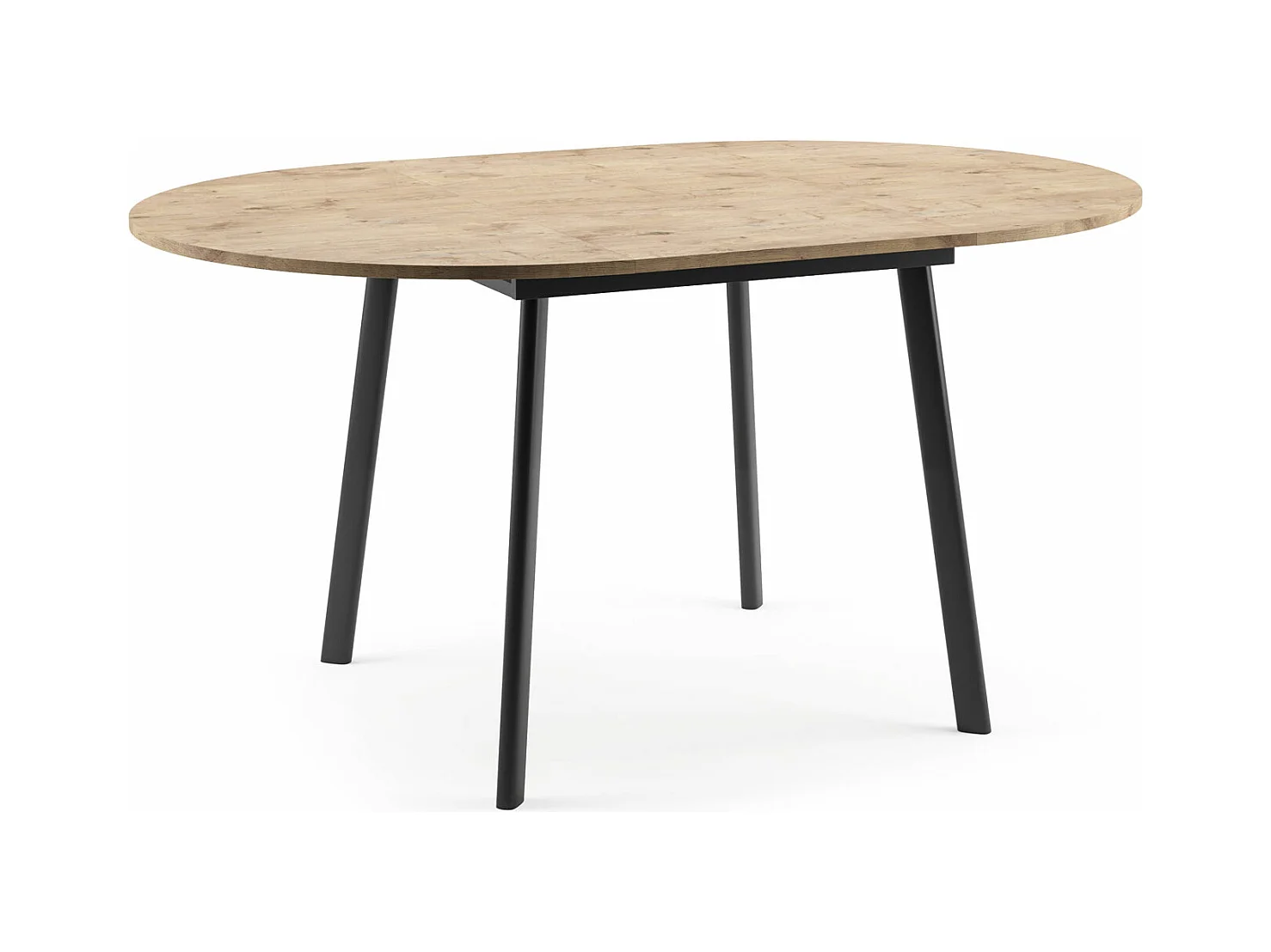 ESSTISCH Torsen Bellato Grau / Schwarz 100/138 / 100 / 76cm