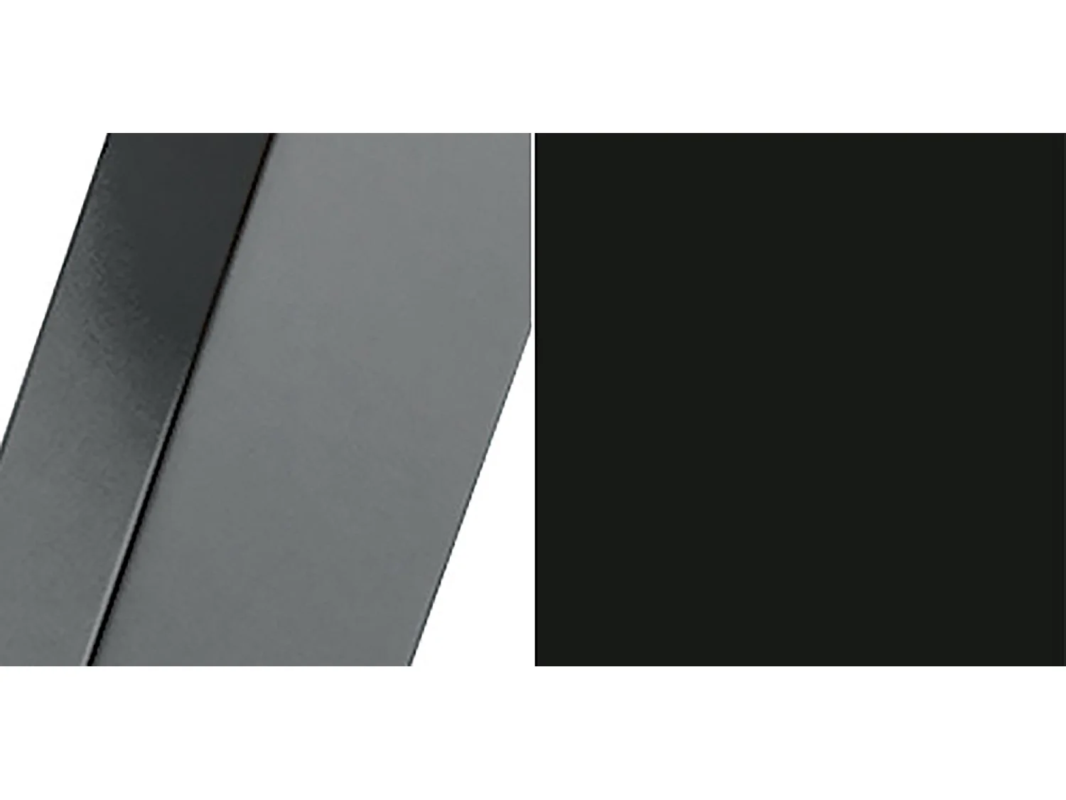 ESSTISCH Torsen Schwarz Molet / Graphit 100/138 / 100 / 76cm